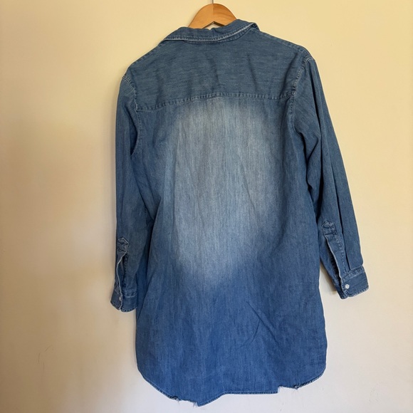 Frank & Eileen Distressed Mary Dress Blue M - Picture 13 of 14